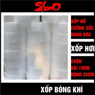 [ Cuộn 100m x 25cm ] Xốp chống sốc bóng khí dùng bọc hàng hóa dễ vỡ - Hỗ trợ vận chuyển tránh va đập