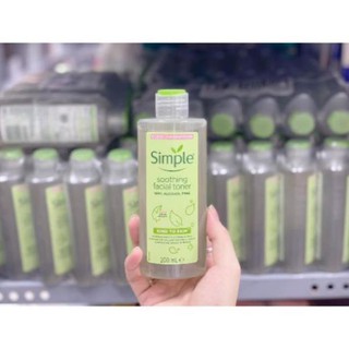 ✅ (HÀNG CHUẨN AUTHENTIC) [BẢN MỚI] Nước hoa hồng Simple Soothing Facial Toner 200ml