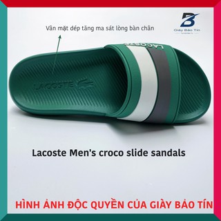 Dép nam quai ngang Lacoste, dép lê nam form thể thao, chống thấm nước, độ bền cao, thể hiện độ trẻ trung, thanh lịch.
