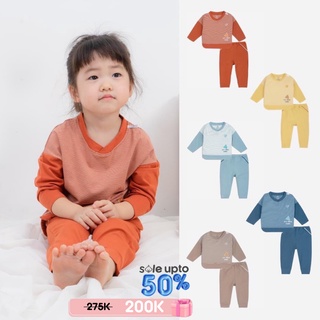 [CHÍNH HÃNG] Bộ cổ tròn dài tay trẻ em Kyomi Aloha BBC003.01 BU