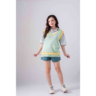 [HOT] Áo len gile dáng rộng phong cách Hàn Quốc
