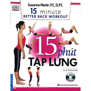 Sách - 15 Phút Tập Lưng - 15 Minute Better Back Workout (Kèm DVD)