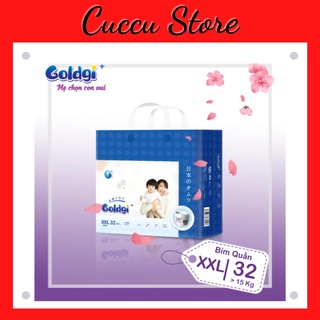 Bỉm/tã quần goldgi size XXL32 miếng