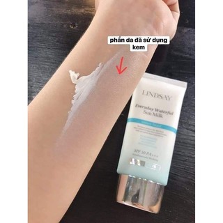KEM CHỐNG NẮNG VẬT LÝ LINDSAY SPF 50 PA+++ UVA UVB