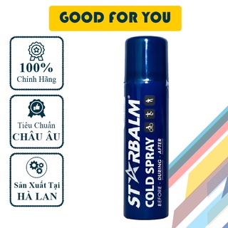 Chai Xịt Lạnh Giảm Sưng Tức Thì Do Va Chạm Thể Thao Starbalm Cold Spray ( 150ml ) - Hà Lan