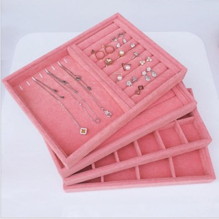 Khay nhung trưng bày trang sức