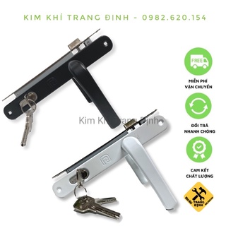 Bộ Khóa Tay Gạt Lắp Cửa Nhôm Hệ 4400 Việt Pháp - Loại 1