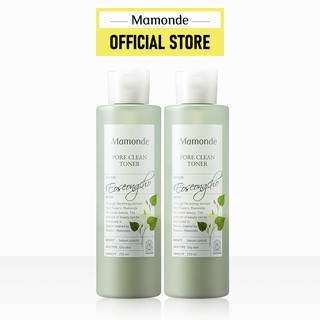 Bộ Đôi Nước cân bằng làm sạch dầu nhờn và ngăn ngừa mụn Mamonde Pore Clean Toner 250mlx2