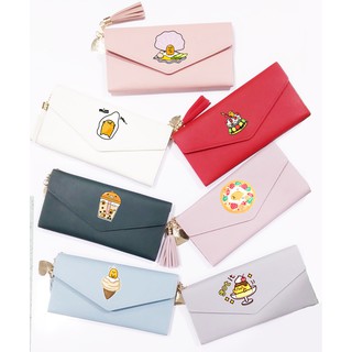 Ví trứng lười ví dài có tua rua VDTI25 ví gudetama bóp cầm tay kiểu