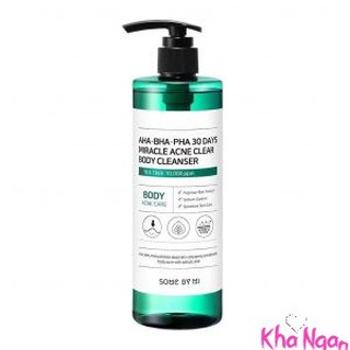 Sữa tắm giảm mụn lưng Some By Mi AHA BHA PHA 30 Days Miracle Acne Clear Body Cleanser 400ml