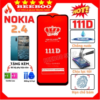 Kính Cường Lực Nokia 2.4 - Cao Cấp - Full màn hình 111D - Độ cứng 10H - Độ trong suốt cực cao