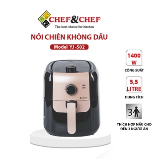 [Mã ELHADEV giảm 4% đơn 300K] Nồi chiên không dầu CHEF&amp;CHEF 5.5L (YJ 502) sử dụng công nghệ inverter tiên tiến mới nhất