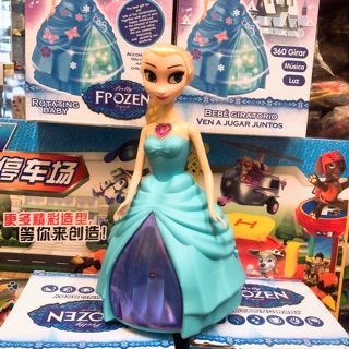 Đồ Chơi Búp Bê Elsa - Anna Xoay Múa Có Nhạc &amp; Đèn