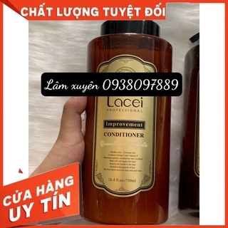 Dầu xả LACEI IMPROVEMENT 750ml [FREE SHIP] cung cấp dưỡng chất tái tạo biểu bì, phục hồi, giúp tóc suôn mềm óng mươtkj