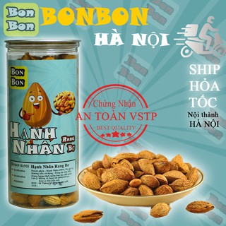 Hạnh nhân rang Bơ mỹ 450g BONBON Đồ ăn vặt Hà Nội vừa ngon,vừa rẻ, loại hạt vỏ mỏng mỹ Bonbon