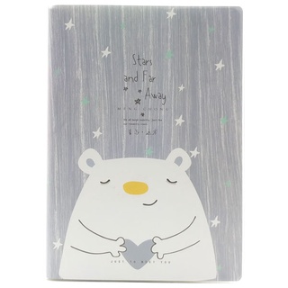 Sổ Bìa Trong Kẻ Ngang Star And Far Away 564-017 - Hình Gấu Trắng