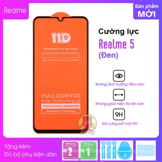 Kính Cường Lực 11D Realme 5 Full Màn Đen MIETUBL