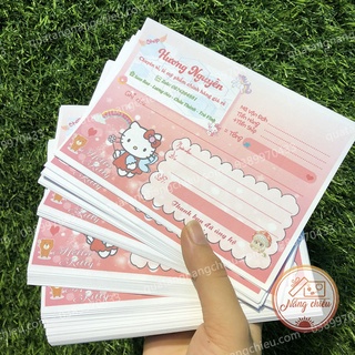 Phiếu giao hàng - Phiếu ship hàng in tên shop theo yêu cầu - Set 50 tờ rời ra không đóng theo cuốn