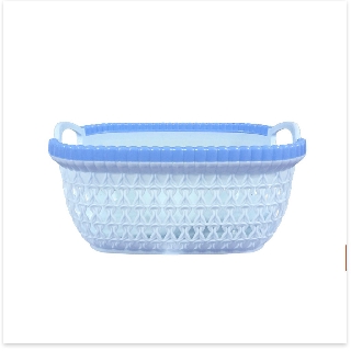 Bộ 3 giỏ viền cỡ trung (:26 x 19.7 x 13.8) Song Long- Màu ngẫu nghiên