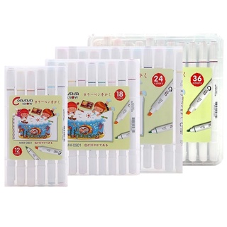 Bút lông màu hai đầu marker Cenvava - Mini 0901