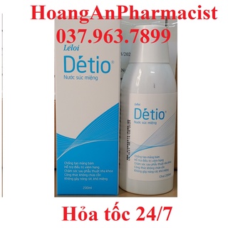 Nước súc miệng sát khuẩn Detio - Hàng VN chất lượng cao