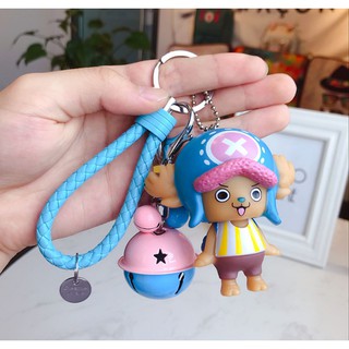 Móc khóa Chopper tuần lộc đảo hải tặc kèm dây và chuông lớn