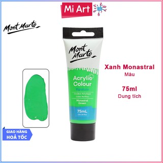 Màu Acrylic Mont Marte 75ml - Monastral Green - Acrylic Colour Paint Signature 75ml (2.54oz) - MSCH7521