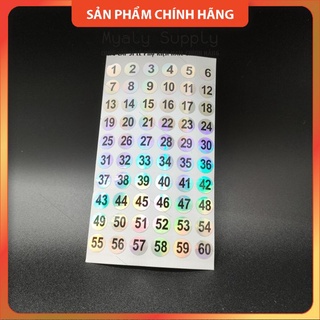Decal Số Dán Chai Sơn  Tem Số Dán Nắp Chai Sơn Từ 01 Đến 300