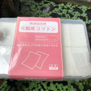Bông tẩy trang 1000m của Miniso
