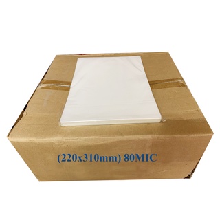 1 Thùng 20 tập Giấy ép Plastic khổ A4 220x310mm 80 Mic