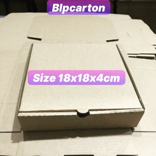 Hộp carton đựng bánh pizza 18x18x4cm bộ 10 hộp