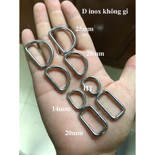 Phụ kiện túi ví, D vuông inox