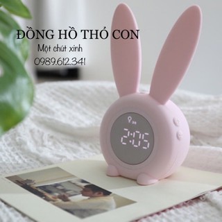 ❤️ FREE SHIP  Đồng hồ báo thức đa chức năng thỏ con dễ thương(hàng có sẵn).