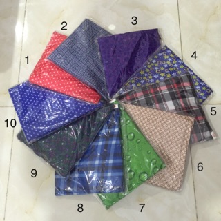 Combo 4 áo mưa bít người lớn 1.2m, 2 bít trẻ em, 1 gối caosu xay 45*65