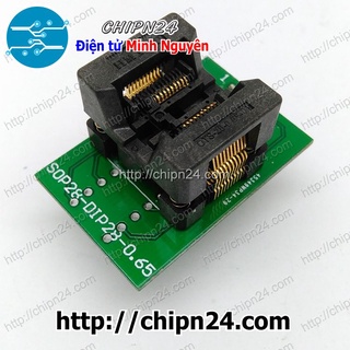 [1 CÁI] Đế nạp IC dán TSSOP20 (0.65mm) (thân IC 4.4mm)
