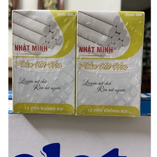 COMBO 2 HỘP PHÁN KHÔNG BỤI NÉT HOA NHẬT MINH 12 VIÊN