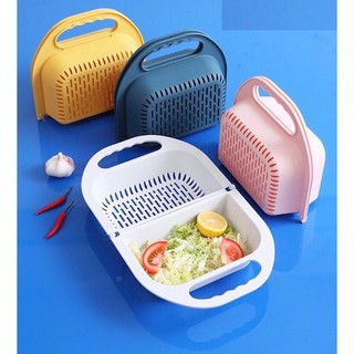 Rổ nhựa Rổ Rửa Rau Củ Quả gấp gọn đa năng