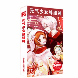Postcard thổ thần tập sự hộp ảnh bộ ảnh có ảnh dán + lomo + postcard bưu thiếp anime chibi quà tặng độc đáo