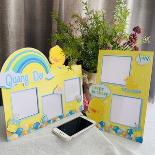 Khung hình 3D thiết kế theo yêu cầu, khổ A4 20cm x 30cm trang trí sinh nhật