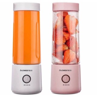 Máy xay sinh tố cầm tay mini đa năng Chigo ZG-K852C có sạc tích điện kèm phụ kiện cáp sạc và nắp
