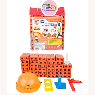 [Hàng Việt Nam] Bộ Đồ Chơi Xây Dựng Kèm Mũ Bằng Nhựa Cho Bé Nhập Vai Kỹ Sư