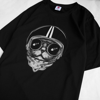Áo Phông Cotton Unisex Hoạ Tiết Mèo Cool Mã 815