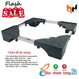 [NẶNG 6KG] Chân kệ kê máy giặt, tủ lạnh đa năng (nặng 6kg, siêu dày, chịu tải 400 kg)