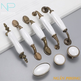 TAY NẮM TỦ CỔ ĐIỂN SỨ KẾT HỢP