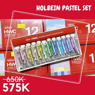 [SALE 11.11] Màu Holbein Pastel set 12 màu tuýp 5ml