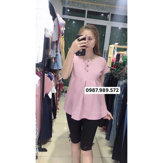 Áo Bầu thô 3 khuy hàng đẹp A06