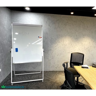Bảng flipchart - Kẹp Giấy [KT-90x1m2] ,tặng bút dạ,bông lau,nam cham,giấy theo kích thước bảng