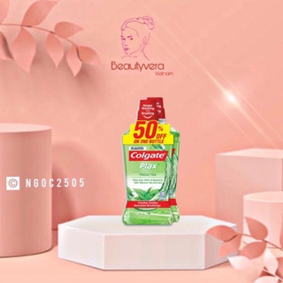 Nước súc miệng Colgate kháng 99% vi khuẩn Plax trà xanh 500ml/chai