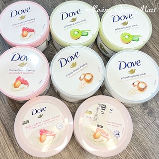 Dưỡng thể( bodylotion)/ tẩy da chết( body peeling) Dove, Đức, 225-250ml