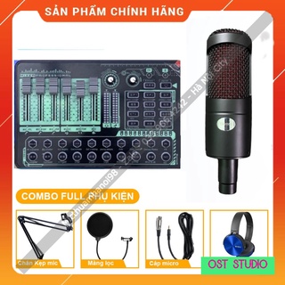 Trọn Bộ Sound Card H9 2021 Mic TH2068 ⚡FREESHIP⚡ Livestream , Thu Âm . Âm Thanh Sống Động , Dễ Dàng Lắp Đặt